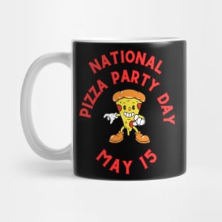 National Pizza Party Day Fritts Cartoons Mug
